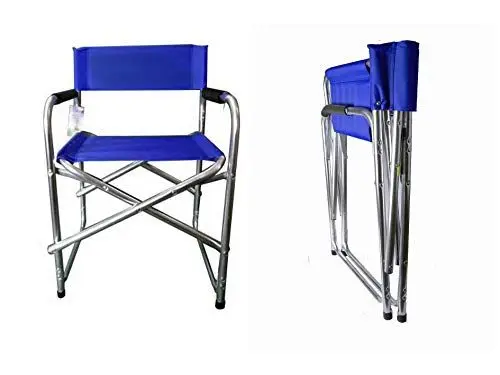 Produktbild: Hyfive Verwaltungsrat Blau Aluminium Klappstuhl Arm Rest Camping Angeln Stuhl