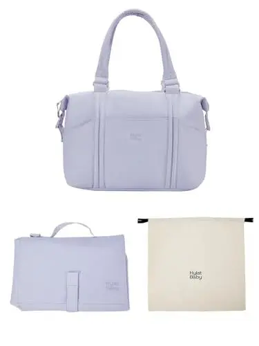 Produktbild: Hylat Baby Wickeltasche mit Wickelunterlage und Baumwolltasche - moderne Tasche für Windeln und Kindersachen – ideal für unterwegs