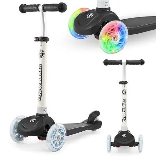 Produktbild: HyperMotion TRINGO Kinderroller 3-in-1 mit LED-Rädern - Dreirad Kinder Scooter, Verstellbarer Lenker 55-70 cm, Belastbar bis 50 kg - für Mädchen, Jungen 3-8 Jahre