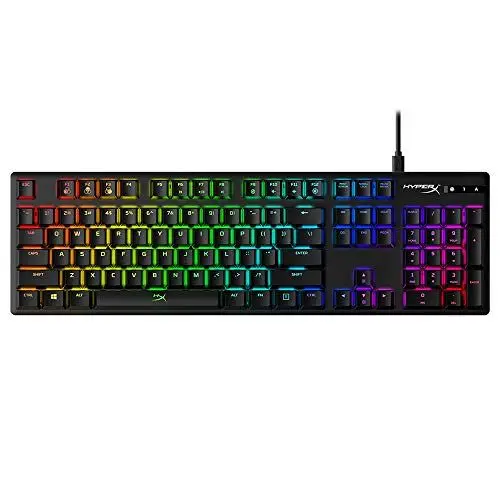 Produktbild: HyperX Alloy Origins – RGB Mechanische Gaming Tastatur, HyperX Red switches (US QWERTY)