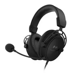 Produktbild: HyperX Cloud Alpha S Gaming-Headset, 7.1 Surround Sound, einstellbarer Bass, Dual Chamber Drivers, Audio-Control-Mixer, Memory Foam, abnehmbares Mikrofon, kompatibel mit PC, Schwarz