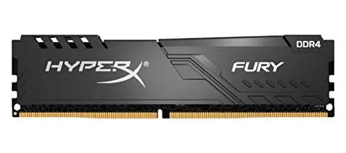 Produktbild: HyperX FURY Black HX424C15FB4K4/64 Arbeitsspeicher 64GB Kit*(4x16GB) 2400MHz DDR4 CL15 DIMM