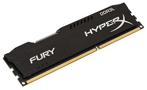 Produktbild: HyperX HX318LC11FB/8 Fury Schwarz 8GB 1866MHz DDR3L CL11 DIMM 1.35V