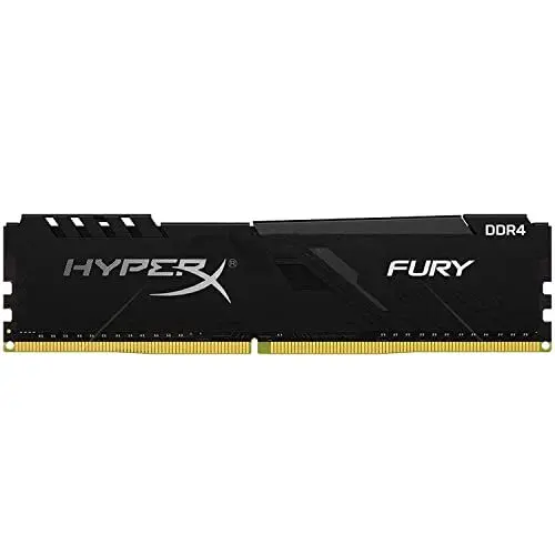 Produktbild: HyperX HX432C18FB2/8 Fury Schwarz DDR4 8GB, 3200MHz CL18 DIMM XMP