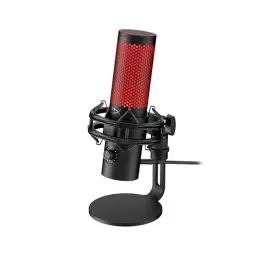 Produktbild: HyperX QuadCast 2, USB-Mikrofon für Gaming, Streaming und Podcasting, Tippen-zum-Stummschalten-Sensor, LED-Beleuchtung, 24-Bit/96-kHz-Aufnahmen, 4 Richtcharakteristiken, Dämpferhalterung, Schwarz