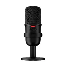 Produktbild: HyperX SoloCast – USB-Kondensator-Gaming-Mikrofon, für PC, PS4 und Mac, Tap-to-Mute Sensor, Kardioid Richtcharakteristik, Gaming, Streaming, Podcasts, Twitch, YouTube, Discord, Schwarz