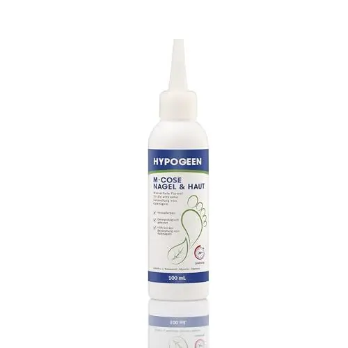 Produktbild: Hypogeen M-cose Nagelpilz 100ml - Nagelpilz behandlung - Enthält Teebaumöl, Glycerin und Allantoin - Wasserfrei - Revitalisierend - Für Fuß- und Handpflege - schnelles Ergebnis - Flasche 100ml
