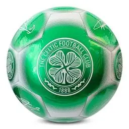 Produktbild: Hy-Pro Offiziell lizenzierter Celtic FC Classic Signature Fußball, Metallic, Größe 5, The Bhoys, Training, Match, Merchandise, Sammlerstück für Kinder und Erwachsene