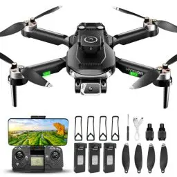 Produktbild: HYTOBP S165 MAX Drohne mit 2 Kamera 1080P Erwachsene, Mini Drohnen mit Kamera für Kinder/Anfänger, Drone mit 40 Min Lange Flugzeit(3 Akkus), 5GWiFi Übertragung, Start/Landung auf Knopfdruck, Schwarz