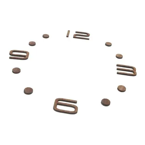 Produktbild: HYTROVE Holzuhr Zahlen Kit Selbstklebende Dekorative Wanduhr Teile Für Decor
