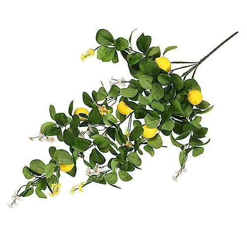 Produktbild: HYTROVE Künstlicher Zitronenzweig Zitronenbaum-Pick Einzigartig Und Realistisch Pflegeleicht Und Verwelkt Nie.