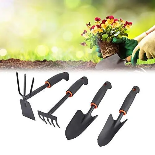 Produktbild: Hyuduo 4-teiliges Set, Verdickte Gartenschaufel, Andere Gartenprodukte, Rechenwerkzeug-Set, Zubehör für die Gartenarbeit, Zum Pflanzen von Blumen