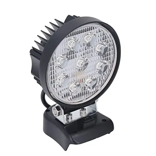 Produktbild: Hyuduo Batteriebetriebene 18-V-Leuchte, Kabellose LED-Arbeitsleuchte, 27 W, 2400, Arbeitsleuchte Unter der Motorhaube, LED-Flutlicht für Werkstatt, Camping, Baustellenbeleuchtung