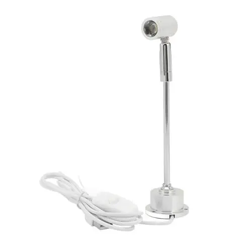 Produktbild: Hyuduo Einstellbarer Kopf-Design-LED-Mini-Strahler, 1 W, Weiches Licht, Strahler aus Aluminiumlegierungsmaterial für Schmuckvitrinen mit USB, 5 V (weißes Licht)