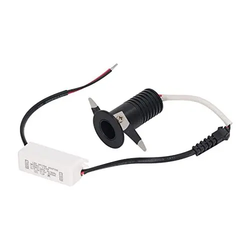 Produktbild: Hyuduo LED-Einbaustrahler Mini-Downlights mit LED-Treiber für Treppenstufen-Möbel-Vitrinenbeleuchtung 3-W-Gehäuseverkleidungssätze (Positives weißes Licht 6000K)
