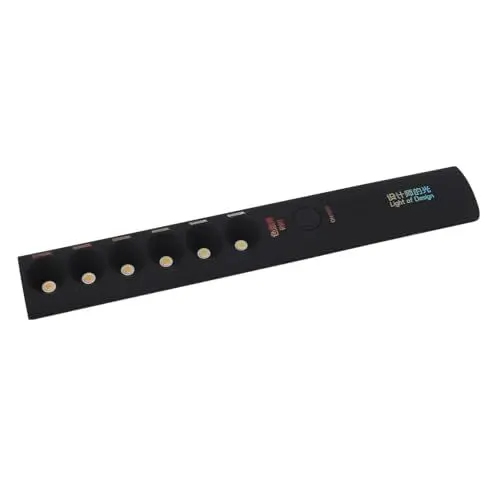 Produktbild: Hyuduo Tragbarer Farbtemperatur-Lampenstab, Professionell, Wiederaufladbar, 2700 K – 6000 K, 6 Modi, Fotografie-Lichtstab, ABS-Material, USB-Typ-C-Aufladung
