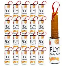 Produktbild: Hywean Hywean 20er-Pack Fliegenfallen aus Papier, selbstklebende Fruchtfliegenrollen mit starkem Kleber, Fliegenfängerband, umweltfreundlich für den Innen- und Außenbereich