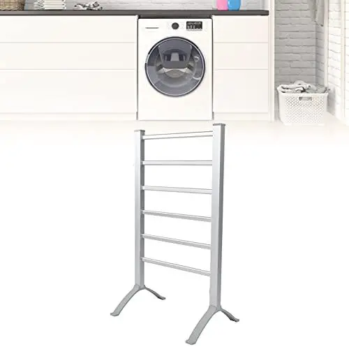 Produktbild: HYWHUYANG Elektrischer Handtuchwärmer, Aluminiumlegierung, Trockenregal, Badetuchheizung, Handtuchwärmer, elektrische Heizung, Handtuchwärmer, Rack für den Heimgebrauch