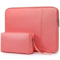 Produktbild: HYZUO 13 Zoll Laptop Tasche Set für MacBook Air 13 M3 M2 M1 2024-2018, MacBook Pro 13 M2 M1 Pro/Max 2024-2016, iPad Pro/Air 13, XPS 13, Laptop Schutzhülle für 12,3-13 Schlank Laptop/Tablet, Rosa
