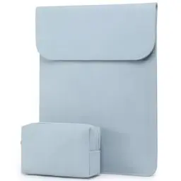 Produktbild: HYZUO 15-16 Zoll Laptop Hülle Tasche Laptophülle für MacBook Pro 16 M3/M2/M1 Pro/Max A2991 A2780 A2485 A2141 2024-2019, 15 Surface Laptop 5/4, XPS 15, MacBook Pro 15, mit Kleiner Tasche, Blass blau