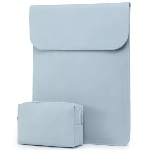 Produktbild: HYZUO 15-16 Zoll Laptop Hülle Tasche Laptophülle für MacBook Pro 16 M3/M2/M1 Pro/Max A2991 A2780 A2485 A2141 2024-2019, 15 Surface Laptop 5/4, XPS 15, MacBook Pro 15, mit Kleiner Tasche, Blass blau