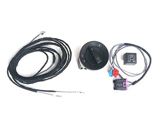 Produktbild: HZ-DESIGN Lichtschalter mit Kabelbaum und Nebelscheinwerfer incl Relais kompatibel mit VW Golf 4 IV