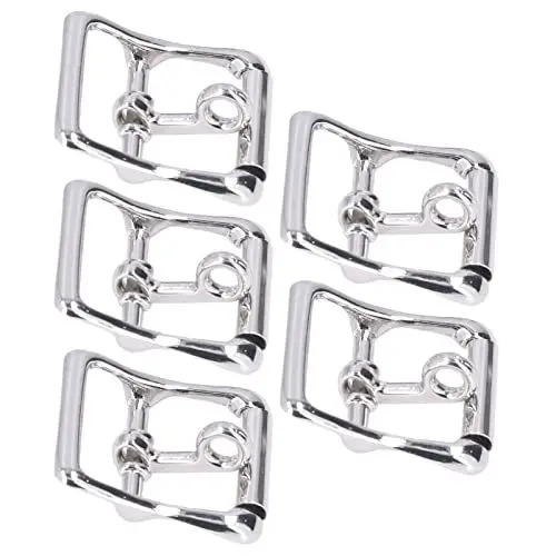 Produktbild: 5 Stück Gürtelschnalle, DIY Zinklegierung Glänzend Verschleißfeste Rollschnallen Hardware Zubehör für Brieftasche Camping Gürtel, Haustierhalsbänder, Taschen, Lederhandwerk(20mm)
