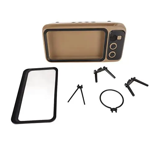 Produktbild: Hztyyier Schreibtisch Handyhalterung, Desktop Handyhalter, Retro-TV-Stil, Kompatibel mit verschiedenen Smartphone-Modellen und Desktop sowie Fernseher