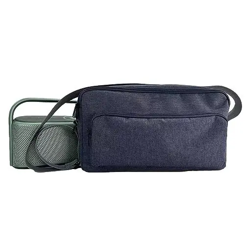 Produktbild: Hzycwgone Reise-Tragetasche für Bose SoundLink Max,für soundcore Motion x600 Bluetooth Lautsprecher,Ersatz SoundLink Max/Motion X600 Lagerung Tasche für Accessoires mit Schultergurt (Bläulich-grau)