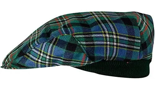 Produktbild: I LUV LTD Schiebermütze im Tartan-Design Scott Green Ancient Einheitsgröße für Herren und Damen Elastisches Band Komfort fit Schottisch hergestellt