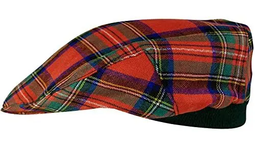 Produktbild: I LUV LTD Schiebermütze im Tartan-Design Stewart Royal Ancient Einheitsgröße für Herren und Damen Elastisches Band Komfort fit Schottisch hergestellt