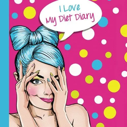Produktbild: I Love My Diet Diary - Retro Pink: Protein, Carbs, Fats, Calories