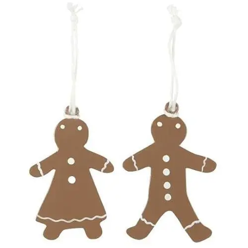 Produktbild: IB Laursen Metall-Weihnachtsanhänger, Lebkuchenpärchen (2 Stück)