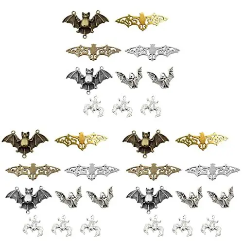 Produktbild: ibasenice 108 Stk Fledermaus-schmuck-anhänger Tieranhänger Aus Legierung Schlüsselanhänger Fledermaus-halloween-anhänger Diy Anhänger Charms Fledermauslegierung Charm-anhänger Charme Armband