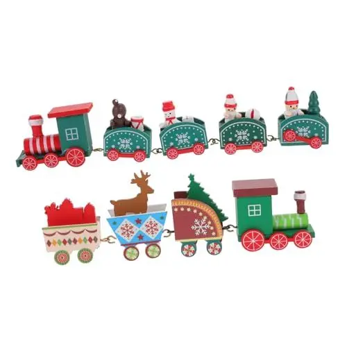 Produktbild: ibasenice 10 Sätze Weihnachtszug Weihnachtsparty-Dekoration Weihnachtsdekoration für Zuhause weihnachtsbahn Weihnachts Zug Weihnachten Weihnachtsdekorationen