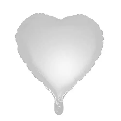 Produktbild: ibasenice 10 Stück 18 Halloween-folienballons Luftballons Für Halloween Luftballons in Herzform Herz-mylar-ballons Kleine Herzballons Halloween-partyballons Buchstabe Weiß Schmücken