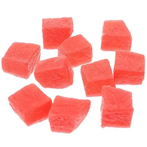 Produktbild: ibasenice 10st Simulation Eines Wassermelonenblocks Foto-Requisiten Faux-Obst-Modell Realistische Fruchtornamente Requisiten Aus Künstlichen Früchten Künstliche Melone PVC Zubehör Haushalt