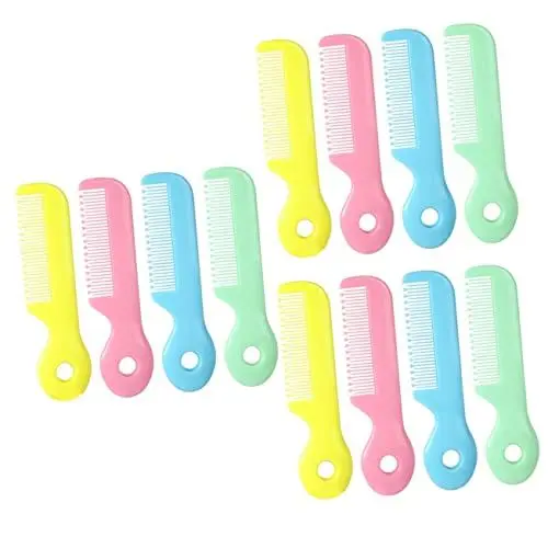 Produktbild: ibasenice 12 Stk Babykamm Anzüge für Kinder Babykämme Entwirrungskamm für Kinder Rattenschwanzkamm kinderhaarbürste babyhaarbürste Kleinkindkamm Kamm für Babys Pflege Shampoo neugeboren Abs