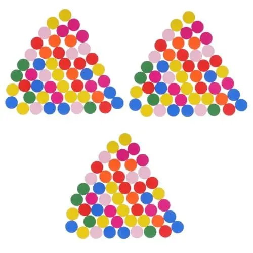 Produktbild: ibasenice 3 Sets Mathe-spielzeug Für Kinder Bunte Runde Holzscheiben Mathe-tools Für Vorschulkinder Und Kleinkinder 50 Stück * 3