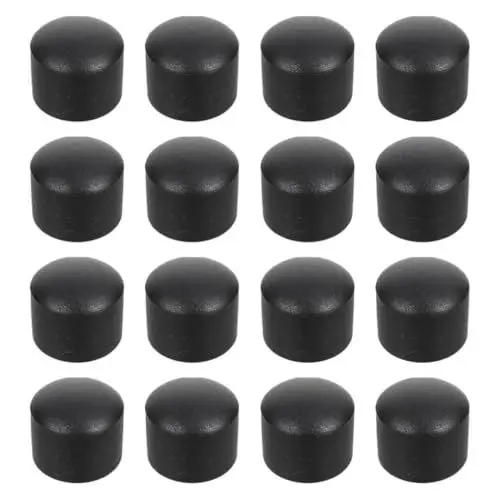 Produktbild: ibasenice Tischfußballstangenkappen 16er-pack Tischfußball-zubehör Tischfußball-endkappen Gummimaterial Für Fußballmaschinen