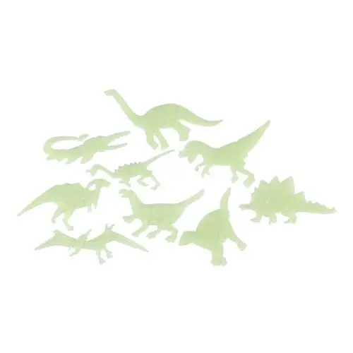Produktbild: ibasenice Im Dunkeln Leuchtende Dinosaurier-wandaufkleber 18-teilig Wandtattoos Für Kinderzimmer Schlafzimmer Dekorativ