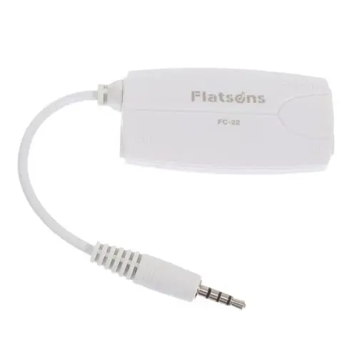 Produktbild: ibasenice 1Stk Effektor transfer E-Bass Gitarre Konverter für E-Gitarre gitarrenzubehör Gitarren-Adapter Handy-Zubehör Bassgitarre Telefon-Software-Effektor Zubehör für Instrumente Abs Weiß