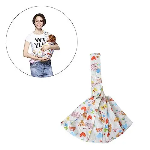 Produktbild: ibasenice 1stück Atmungsaktive Verstellbare Babytrage Sling Für Neugeborene Gelb Flexibel Tragbar Komfortabel Für Und Einkaufstouren Mit Unterstützung Für Rücken Und Hüfte