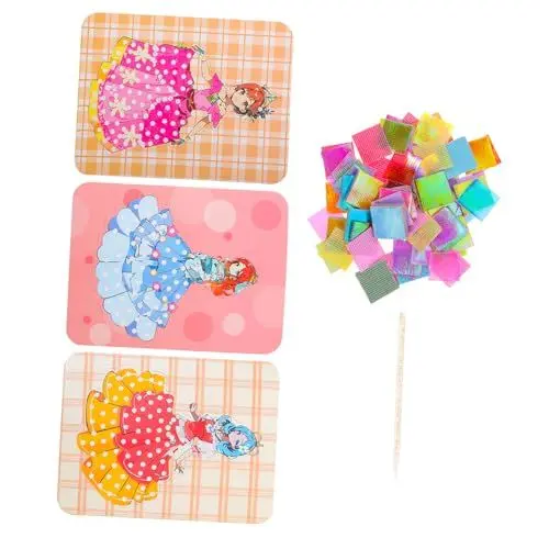 Produktbild: ibasenice 1 Satz DIY Pannenmalerei Pannenlackierset für die Dekoration Bastelset aus Papier für Kinder handgefertigtes Handarbeitswerkzeug Lochmalwerkzeug für die Dekoration Perlenbaumwolle