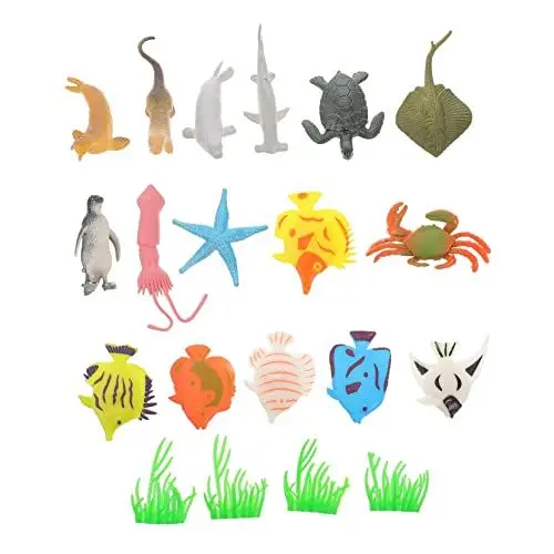 Produktbild: ibasenice 1 Satz Fischtiermodell Kidcraft-spielset Spielzeug Mini-plastiktiere Bunte Meerestiermodelle Meereslebewesen-modell Meeresorganismus-modell Anzahl Kunsthandwerk Kind Pvc