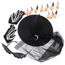Produktbild: ibasenice 1 Satz Halloween-kostüm-Handschuhe Dekoratives Halloween-kostümzubehör Halloween-kostüme Als Dekoration Halloween Gruselige Finger Halloween- -Cosplay Gläser Bilden Kunststoff
