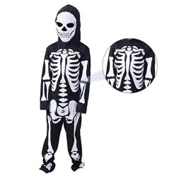 Produktbild: ibasenice 1 Satz Halloween-skelettkostüm Halloween Gruselig Cosplay-schädel-kostüm Halloween-knochen-kostüm Gruseliges Halloween-kostüm Halloween Kostüm Kleidung 3d Lipgloss Kleinkind