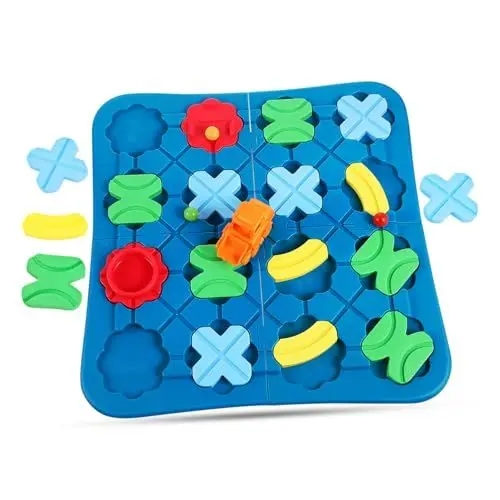 Produktbild: ibasenice 1 Satz Intellektuelles Spielzeug Puzzle-Track Logische Straßenbauer Puzzle-Logik-Builder Stammbrettspiele Für Kleinkinder Kinderspielzeug Stamm-Puzzle-brettspiele Bauspiele Plastik