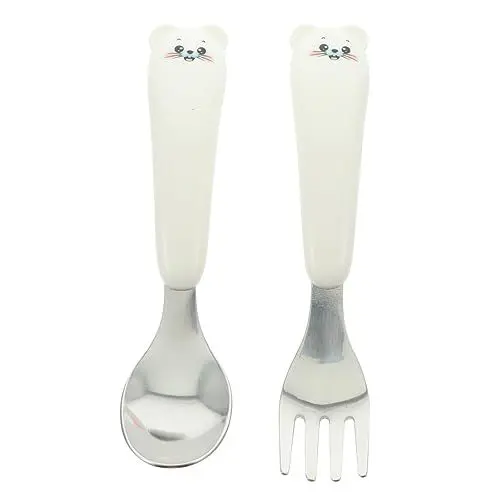 Produktbild: ibasenice Robustes -löffel-set Für Kinder 3-teilig Aufbewahrungskoffer Für Kinderbesteck Aus Edelstahl Geschirrsets Mit Und Löffel Für Kinder