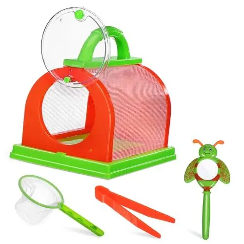 Produktbild: ibasenice 6-in-1 Jungen und Mädchen Outdoor Adventure Kit Sammlung Set Netz Lupe und Pinzette
